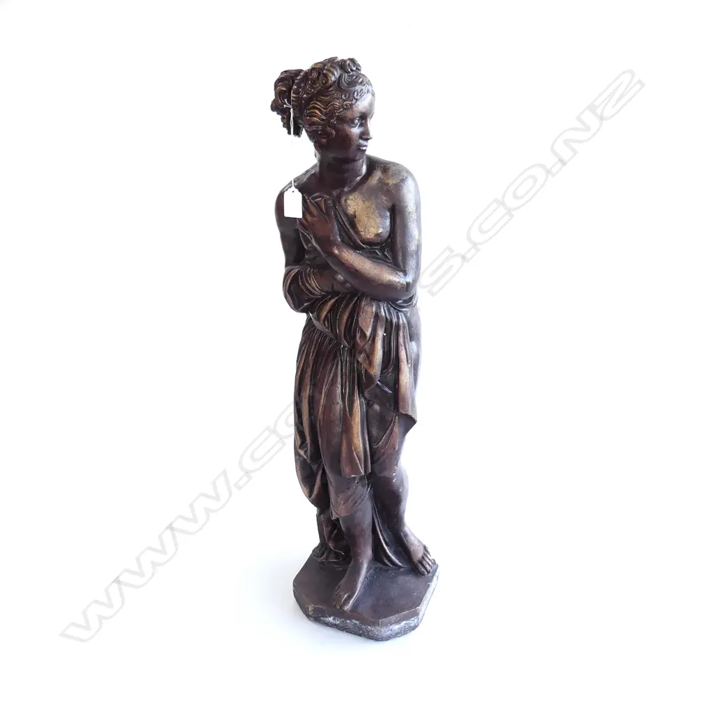BRONZED CONCRETE CLASSICAL GARDEN FIGURE H800MM Image 1++