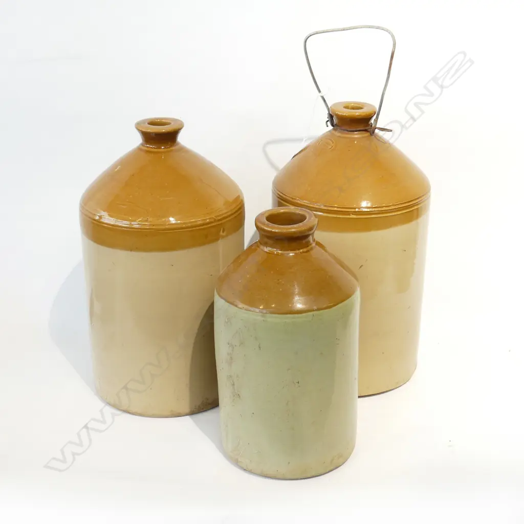 3 VINTAGE CROCKS - PEARSON & Co H.400mm Image 1++