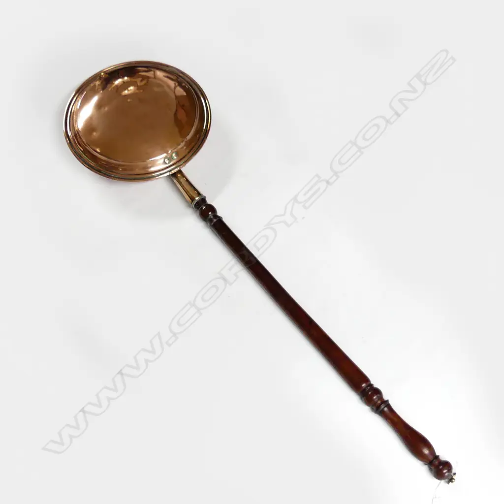 ANTIQUE COPPER BED WARMER L.1100mm Image 1++