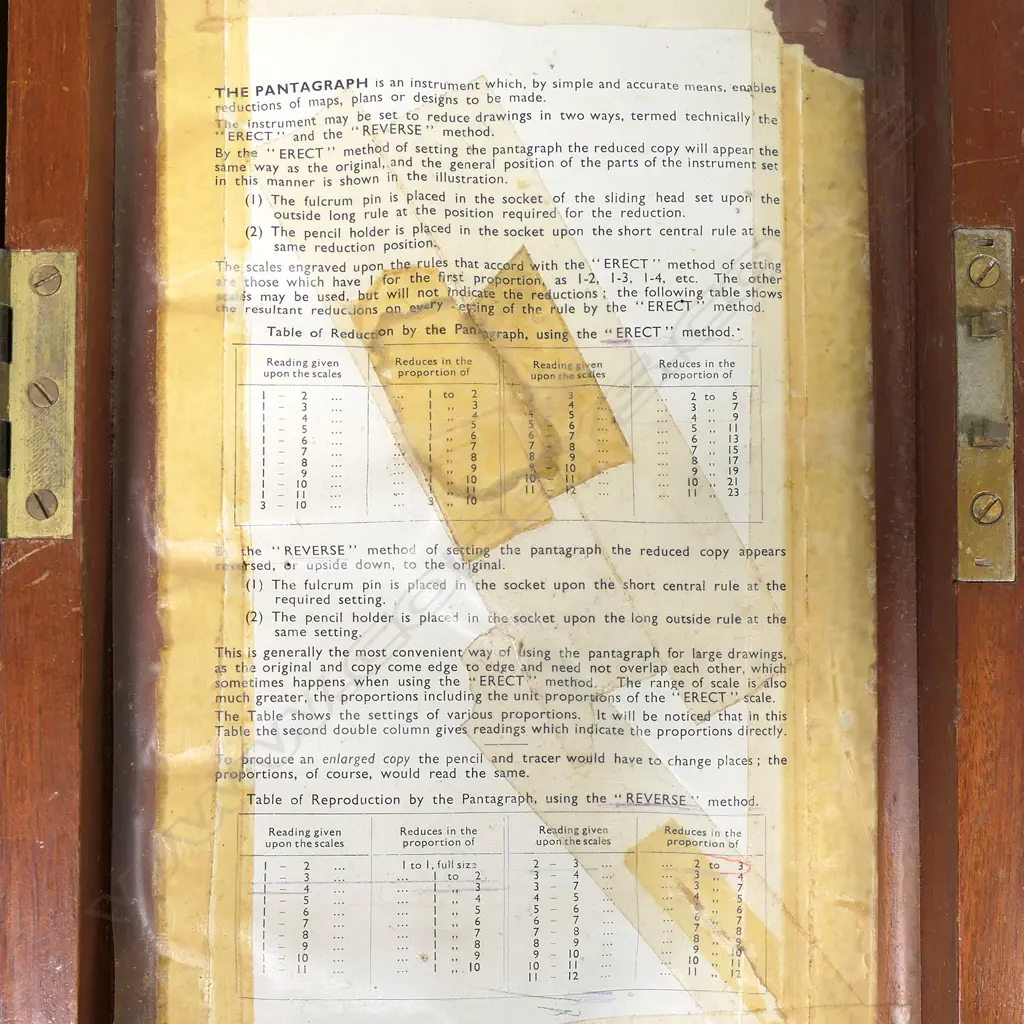 A vintage brass and steel pantagraph drawing instrument, Image 1++