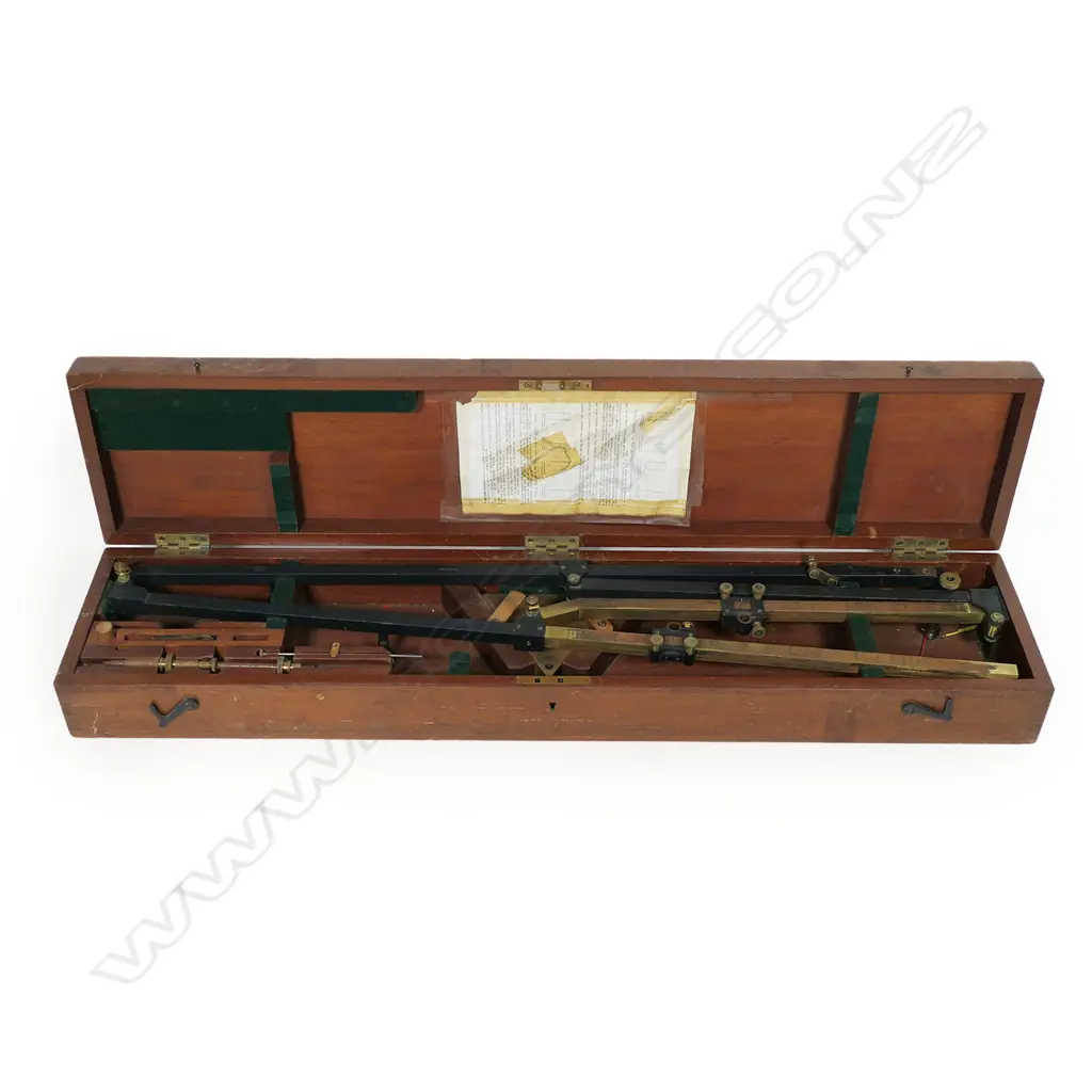 A vintage brass and steel pantagraph drawing instrument, Image 1++
