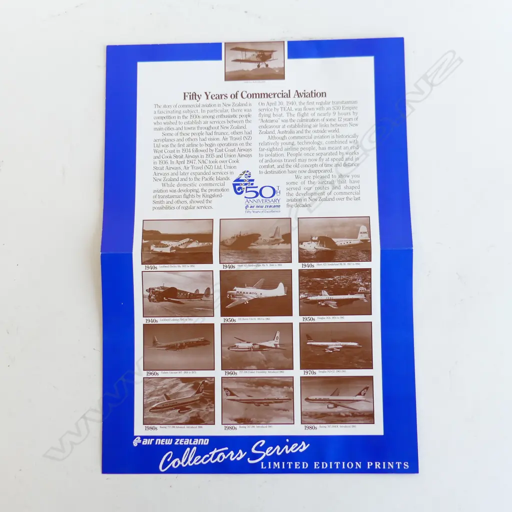 AIR NZ 50th ANNIVERSARY LTD. ED. PRINTS  Image 1++