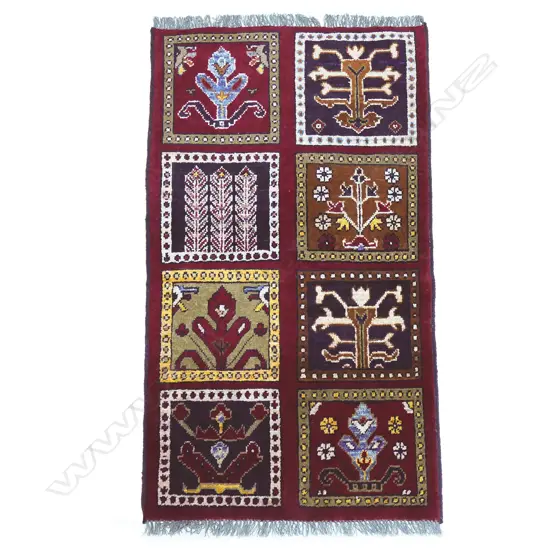 HAND KNOTTED ANDKHOY RUG, 1100 x 620mm