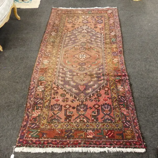 HAND KNOTTED WOOL PILE RUG 2050x1050mm