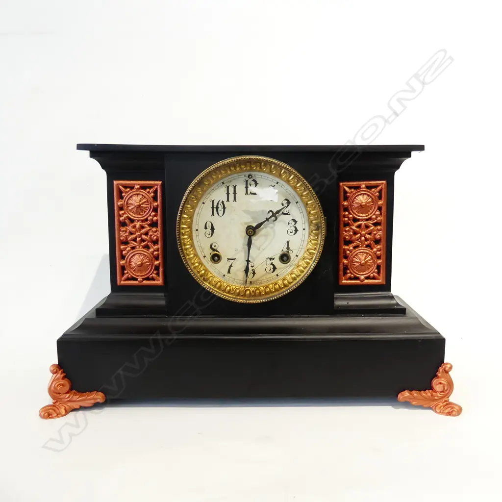 ANTIQUE ANSONIA MANTLE CLOCK W.415mm Image 1++