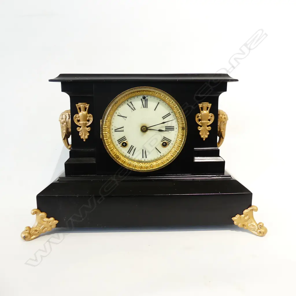 ANTIQUE ANSONIA MANTLE CLOCK W.410mm Image 1++