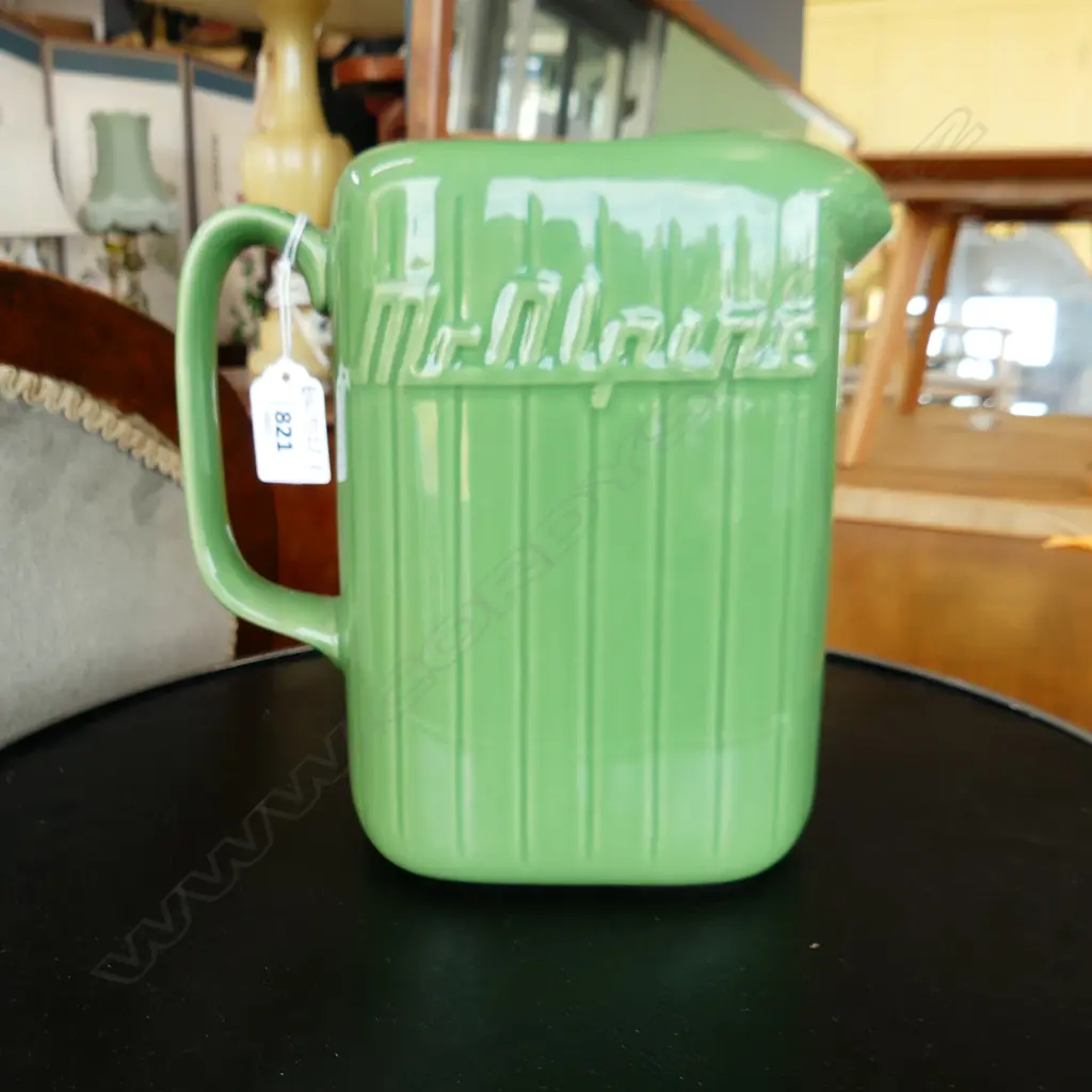 REPRODUCTION GREEN 'MCALPINE' JUG H.220mm Image 1++