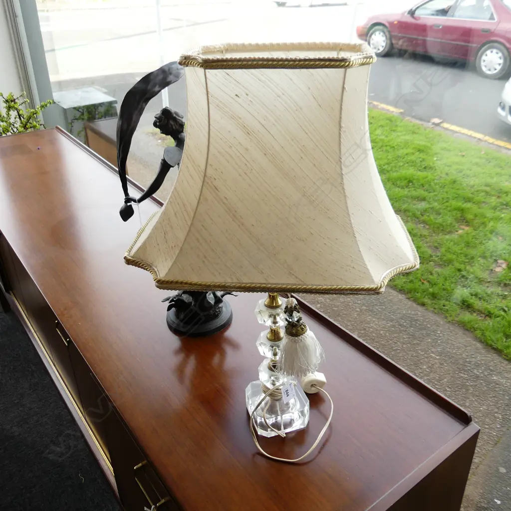 VINTAGE CRYSTAL LAMP H.590mm Image 1++