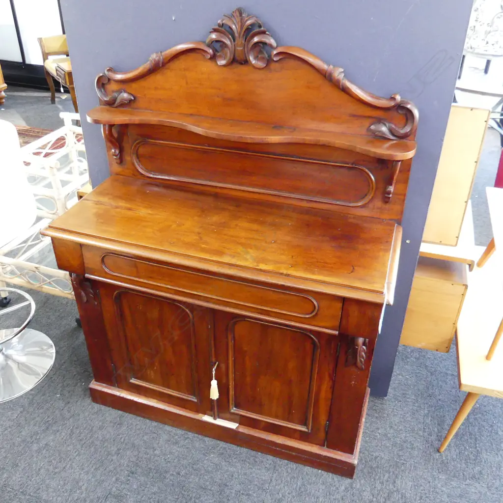 VICTORIAN MAHOGANY CHIFFONIER 1060x420x1400mm  Image 1++
