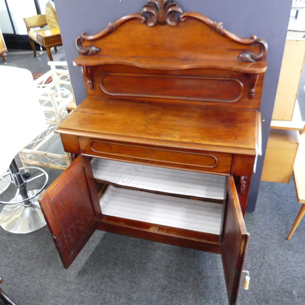 VICTORIAN MAHOGANY CHIFFONIER 1060x420x1400mm  Image 1++