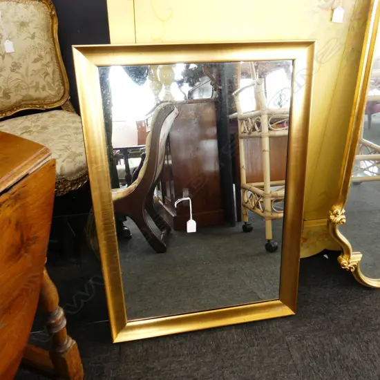 MODERN GOLD FRAMED MIRROR 585x835mm