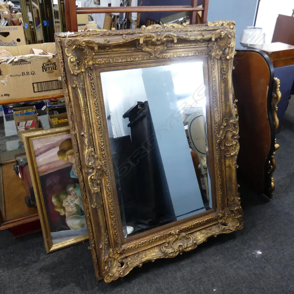 LG ORNATE GOLD FRAMED MIRROR 980x1290mm Image 1++