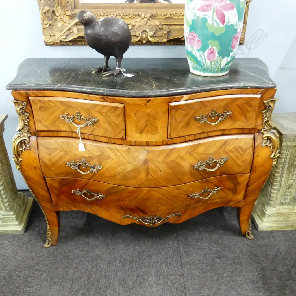 FRENCH STYLE BOMBE COMMODE CHEST 1180x520x840mm Image 1++