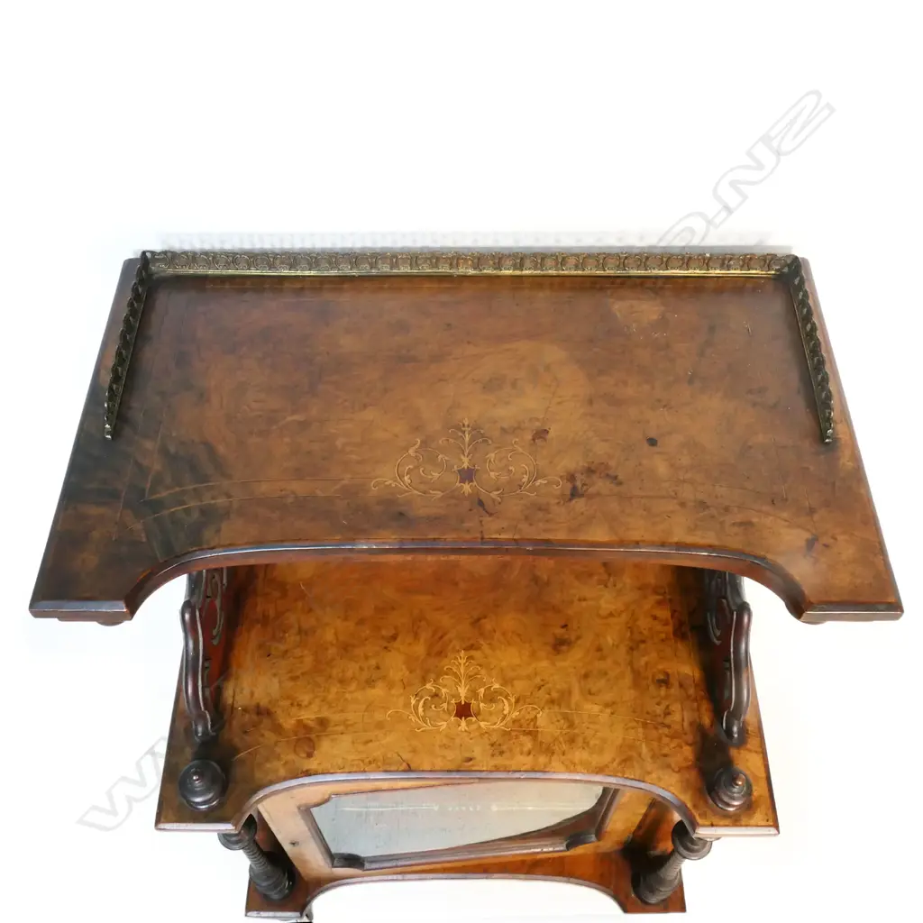 A Victorian walnut music canterbury, Image 1++