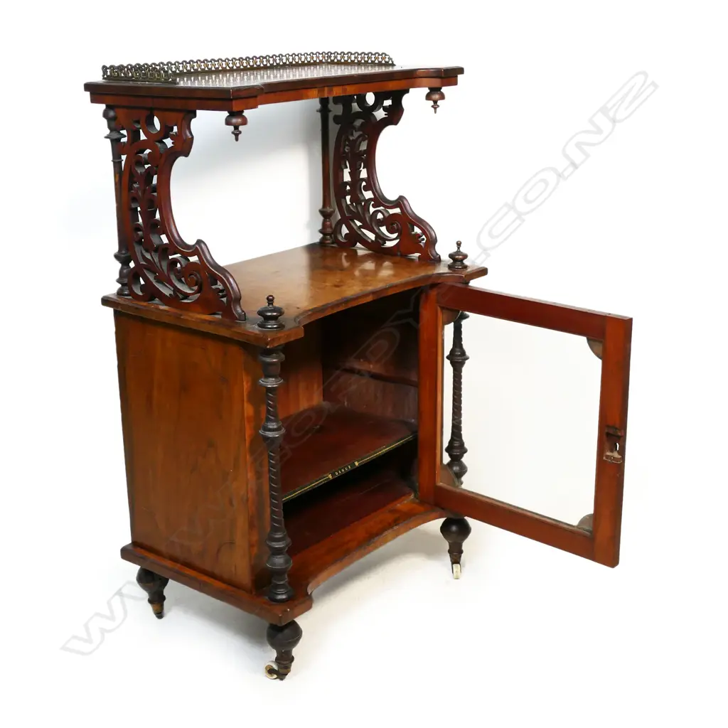 A Victorian walnut music canterbury, Image 1++