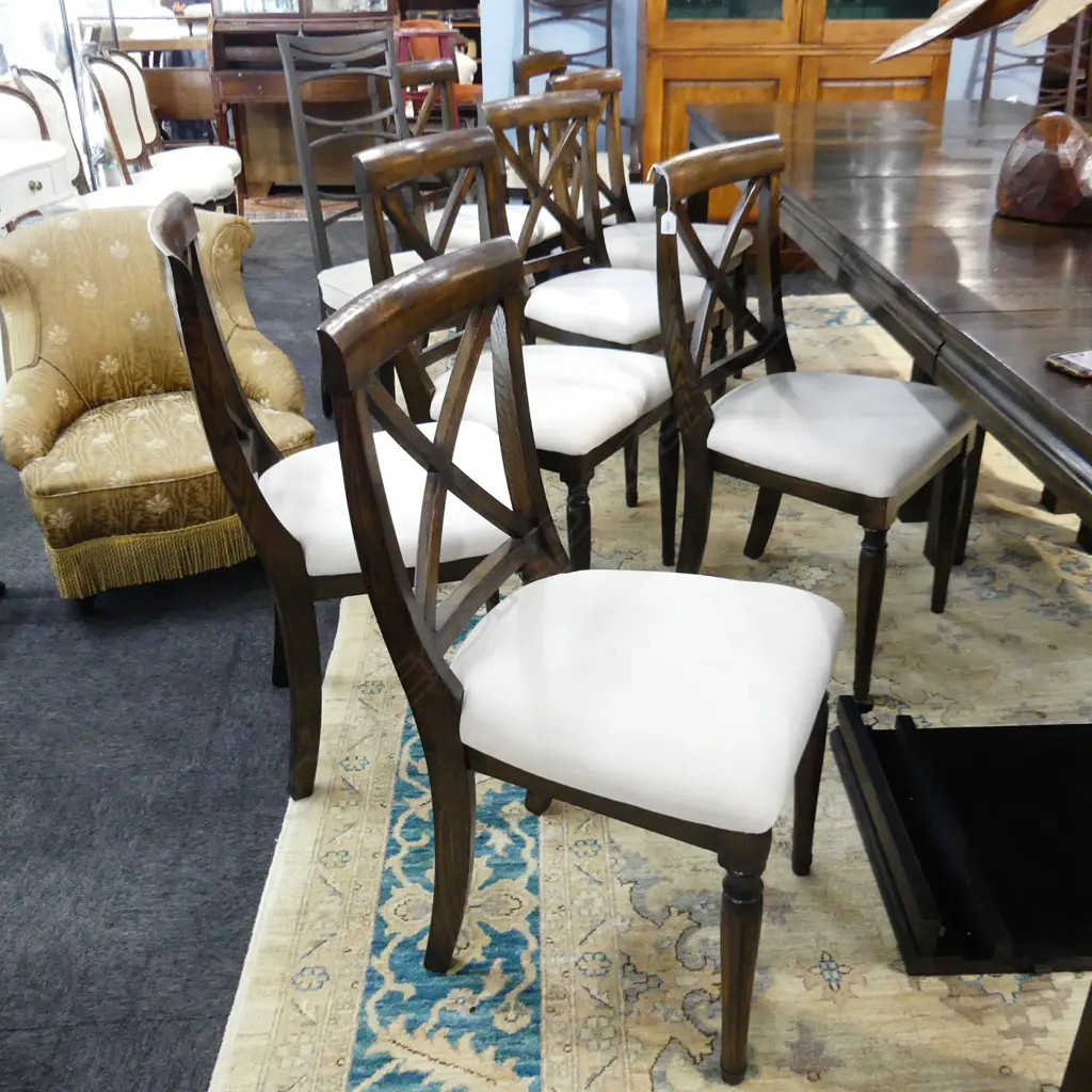 8 MODERN BLADE BACK DINING CHAIRS Image 1++