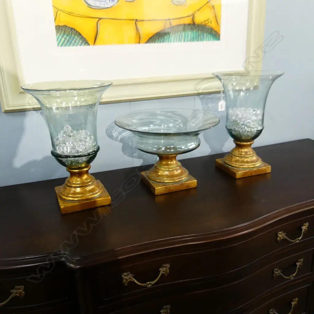 PR FRENCH COUNTRY URNS (1 w. chip) H.365mm + ANOTHER 345mm dia Image 1++