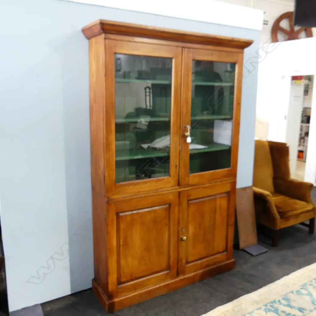 LG ANTIQUE STYLE CABINET 1320x390x2060mm - RECYCLED OLD TIMBER STAMPED 'DCC' Image 1++