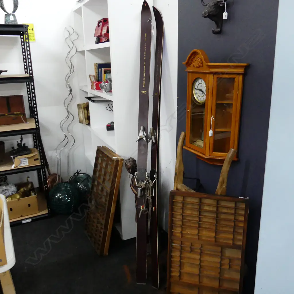 PR VINTAGE SKIS - ROSSIGNOL STRATO 102 L.206mm Image 1++