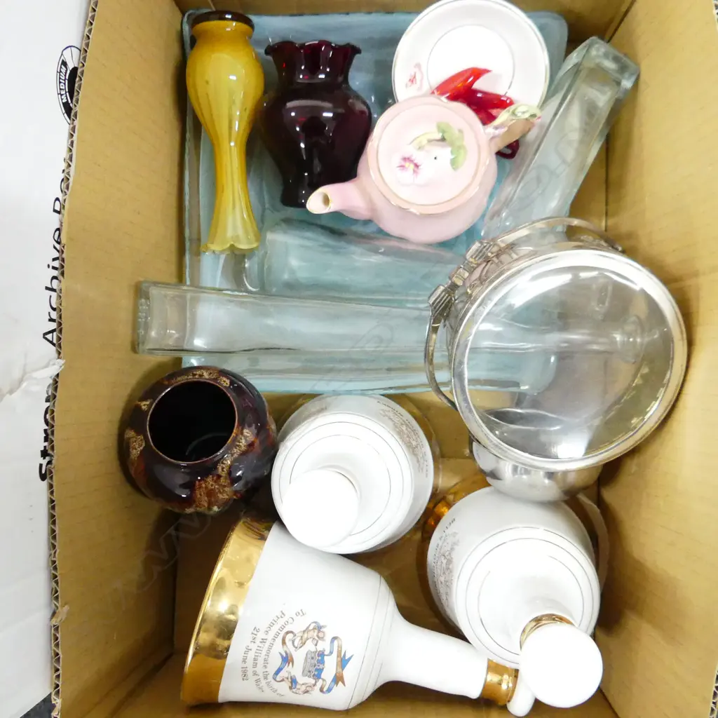 BOX LOT BELL DECANTERS ETC Image 1++