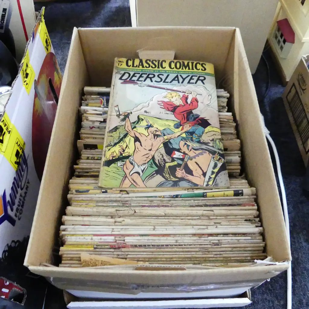 BOX LOT VINTAGE 'CLASSIC COMICS' c.1930s/40s Image 1++