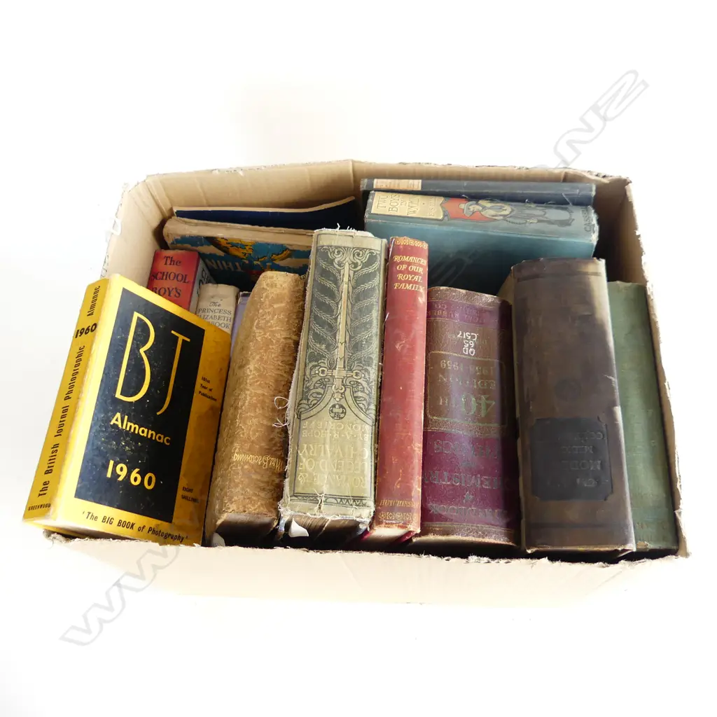 BOX OF VINTAGE BOOKS Image 1++