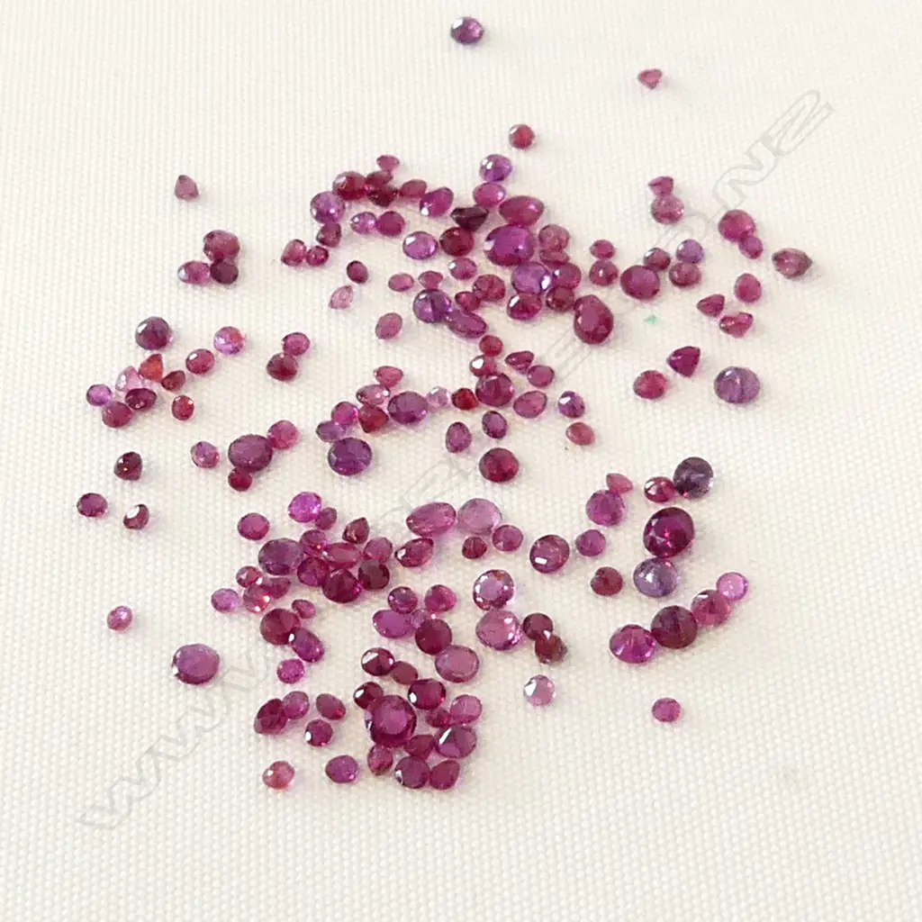 BAG 10CT FACETED RUBIES  Image 1++