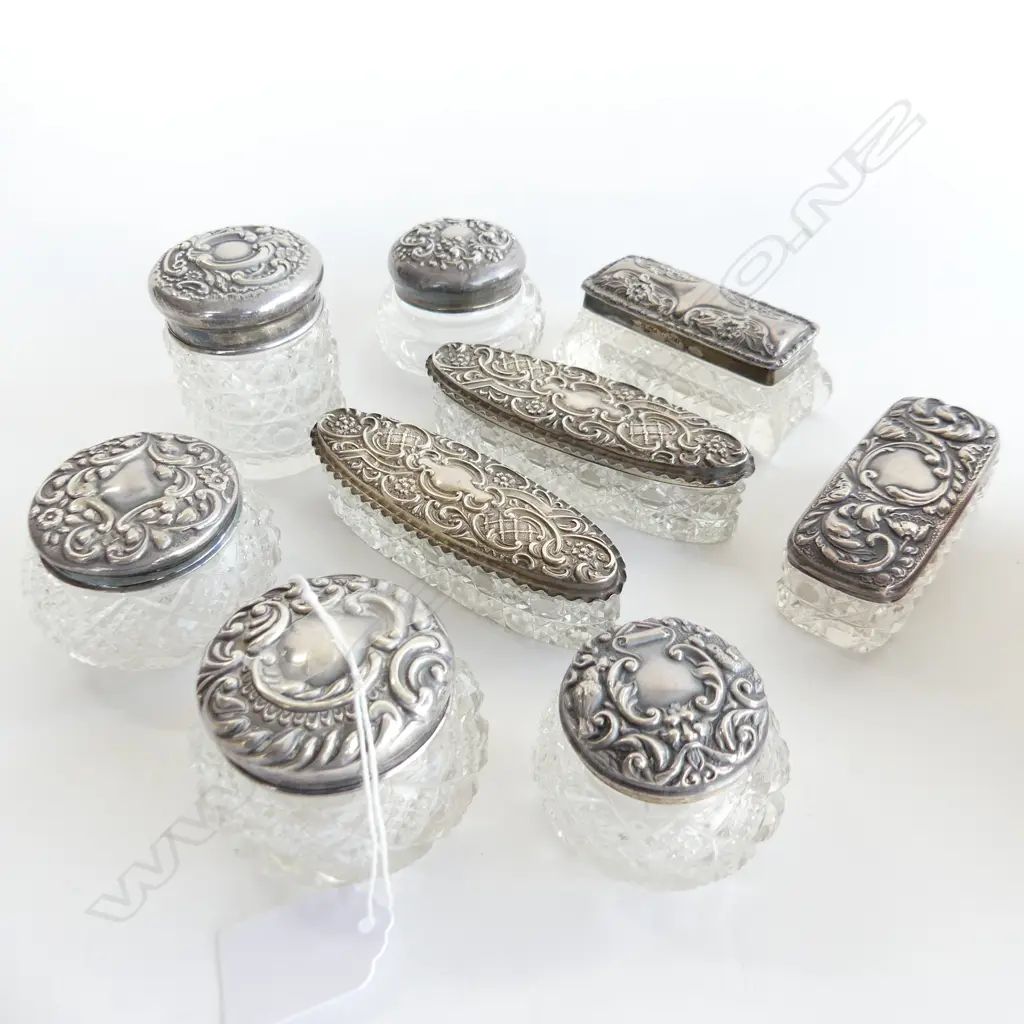 9 STG CAPPED CRYSTAL CONTAINERS  Image 1++