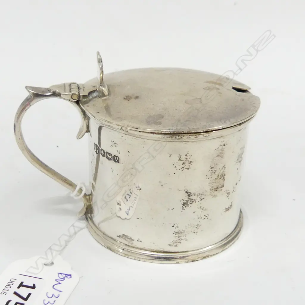 STG SILVER CONDIMENT POT SHEFFIELD 1938 111 GRAMS Image 1++