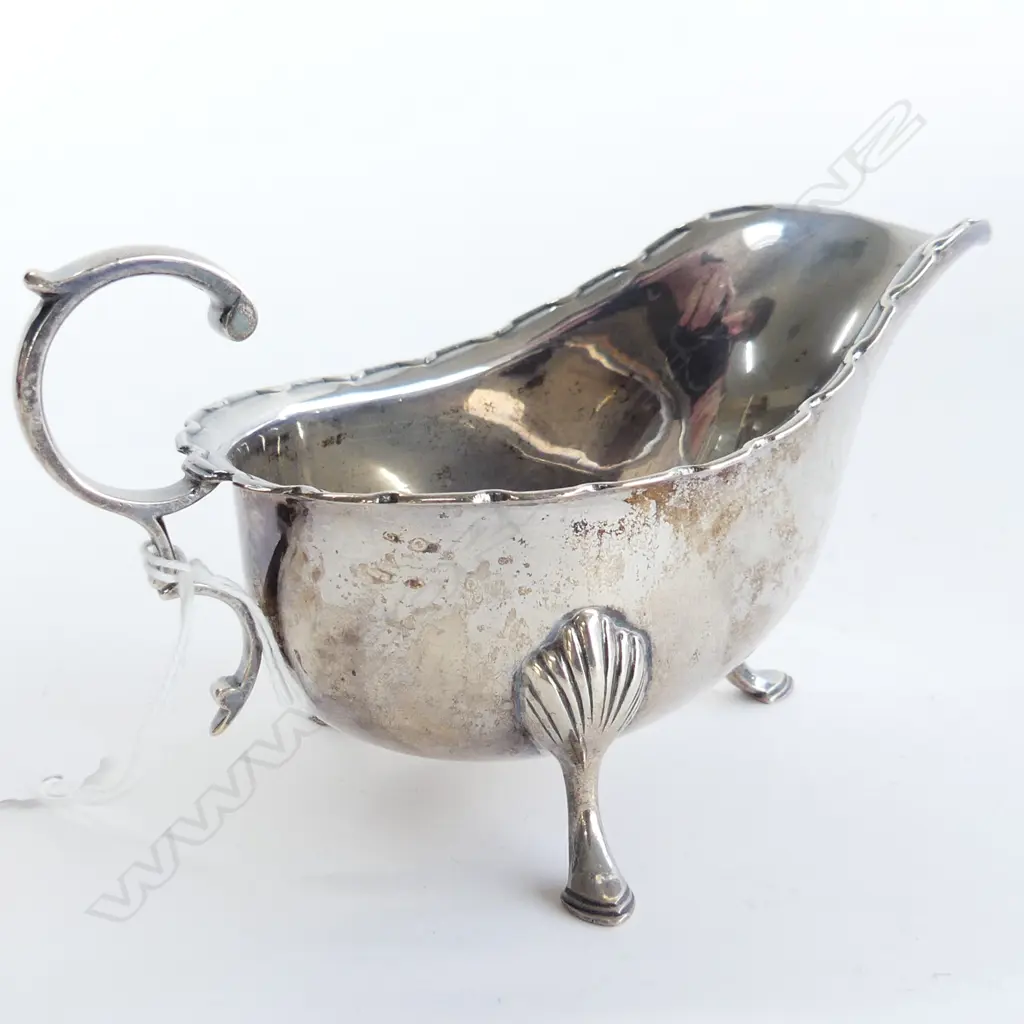 STG SILVER SAUCE BOAT SHEFFIELD 1927 152 GRAMS Image 1++