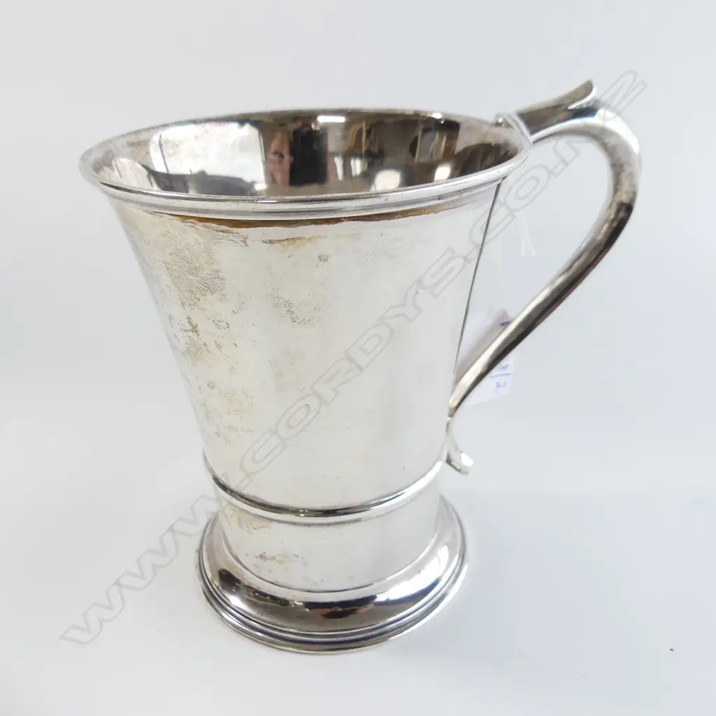 STG SILVER TANKARD CHESTER H.130mm 246 GRAMS  Image 1++