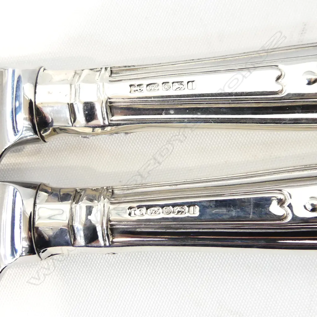 8 KINGS PATTERN STG HANDLED KNIVES SHEFFIELD 2010 L.245mm Image 1++