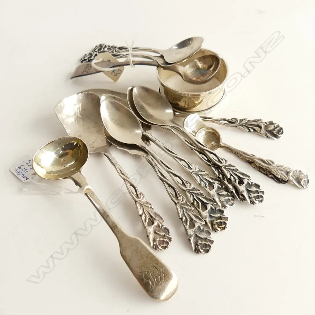ASST. STG SILVER CUTLERY 142 GRAMS Image 1++