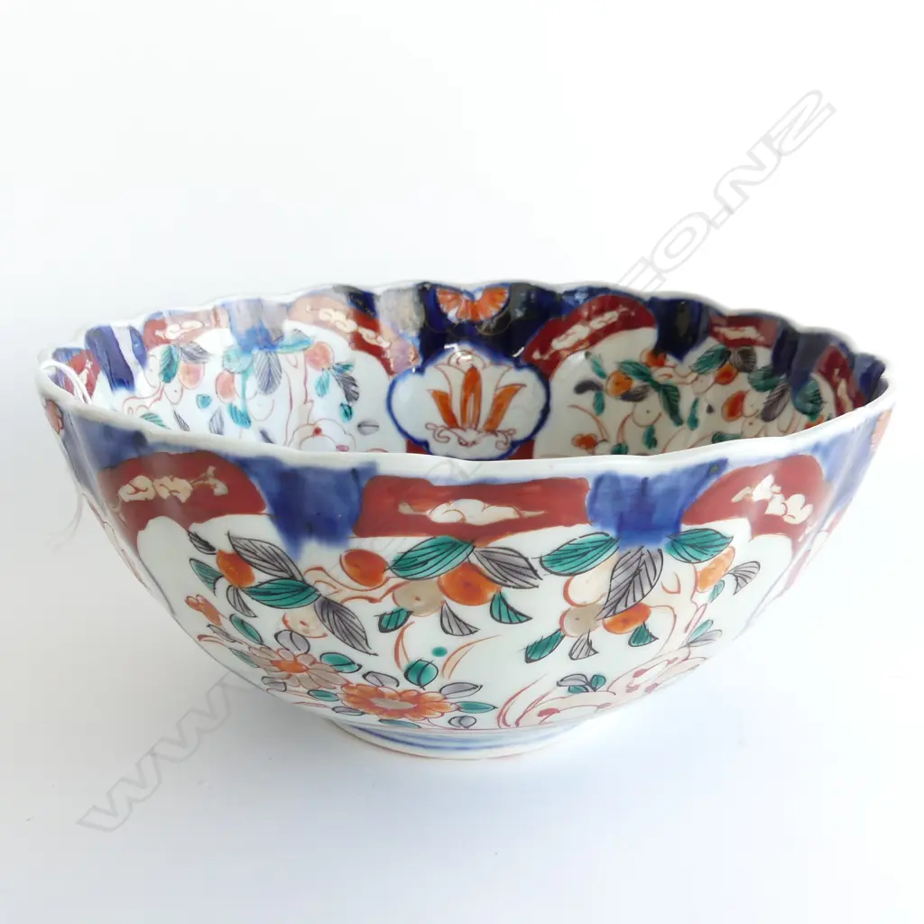 JAPANESE IMARI BOWL 220mm dia  Image 1++