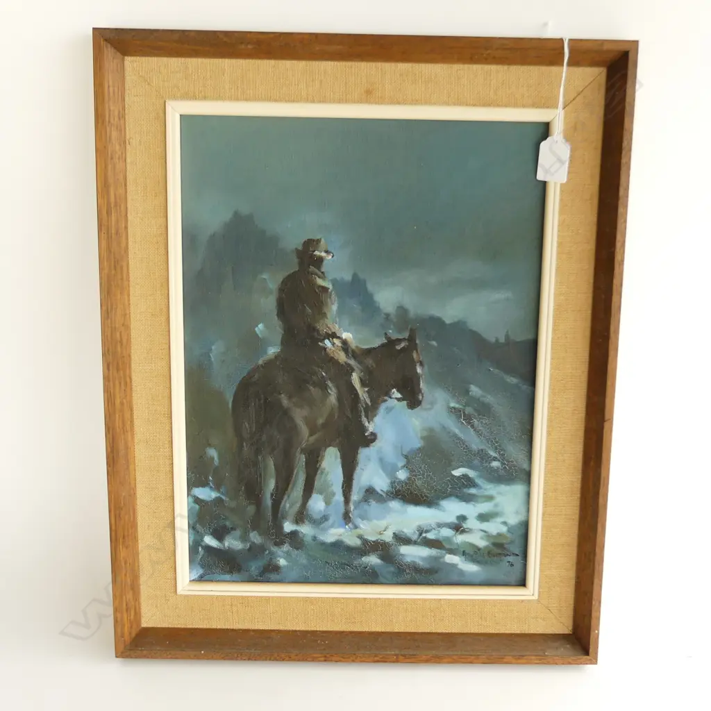 MAURICE BUCKLAND OIL ON BOARD AN EARLY START NEAR WANAKA  390 X 290 MM Image 1++