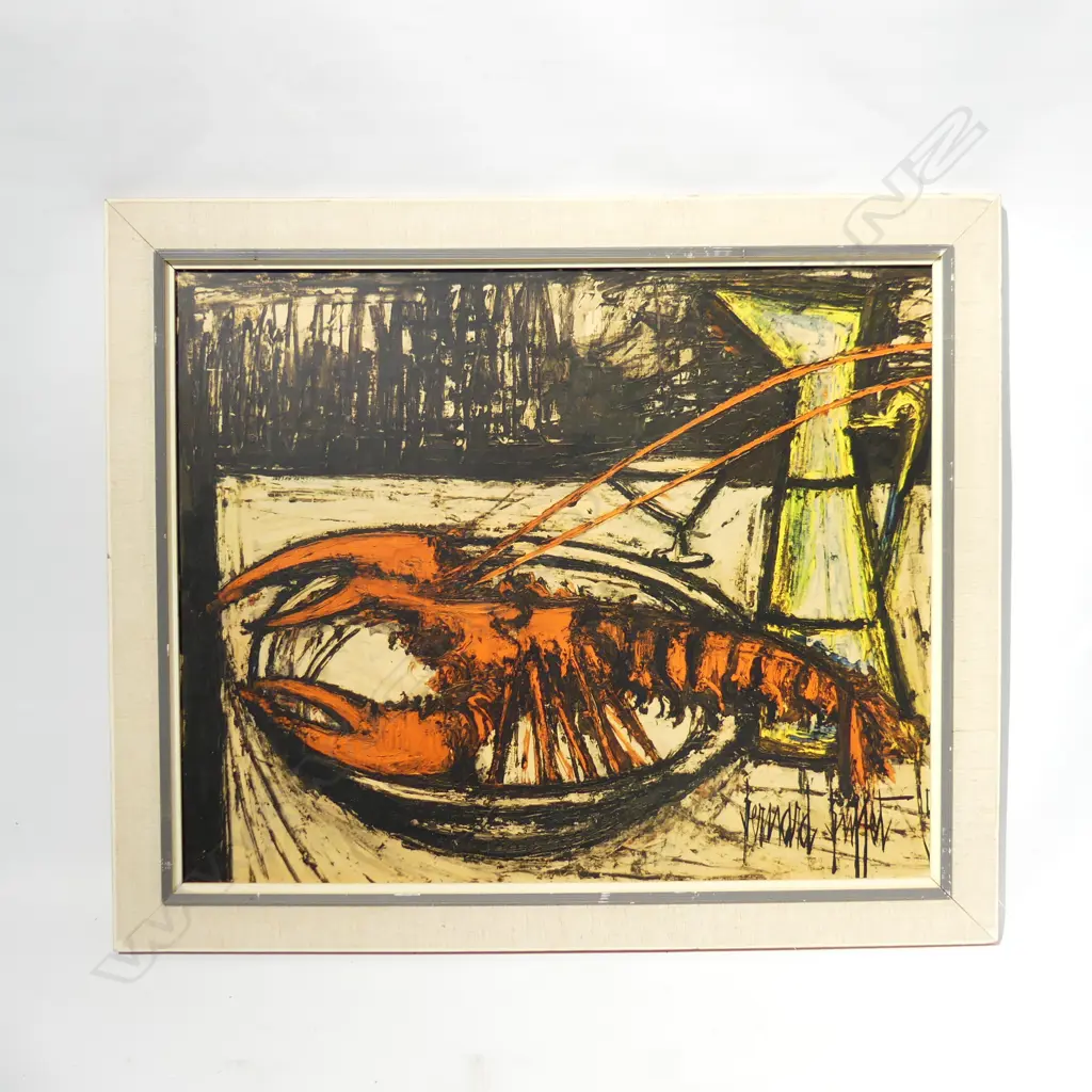 BERNARD BUFFET, LOBSTER,  STILL LIFE PRINT 1958 620 X 520MM Image 1++