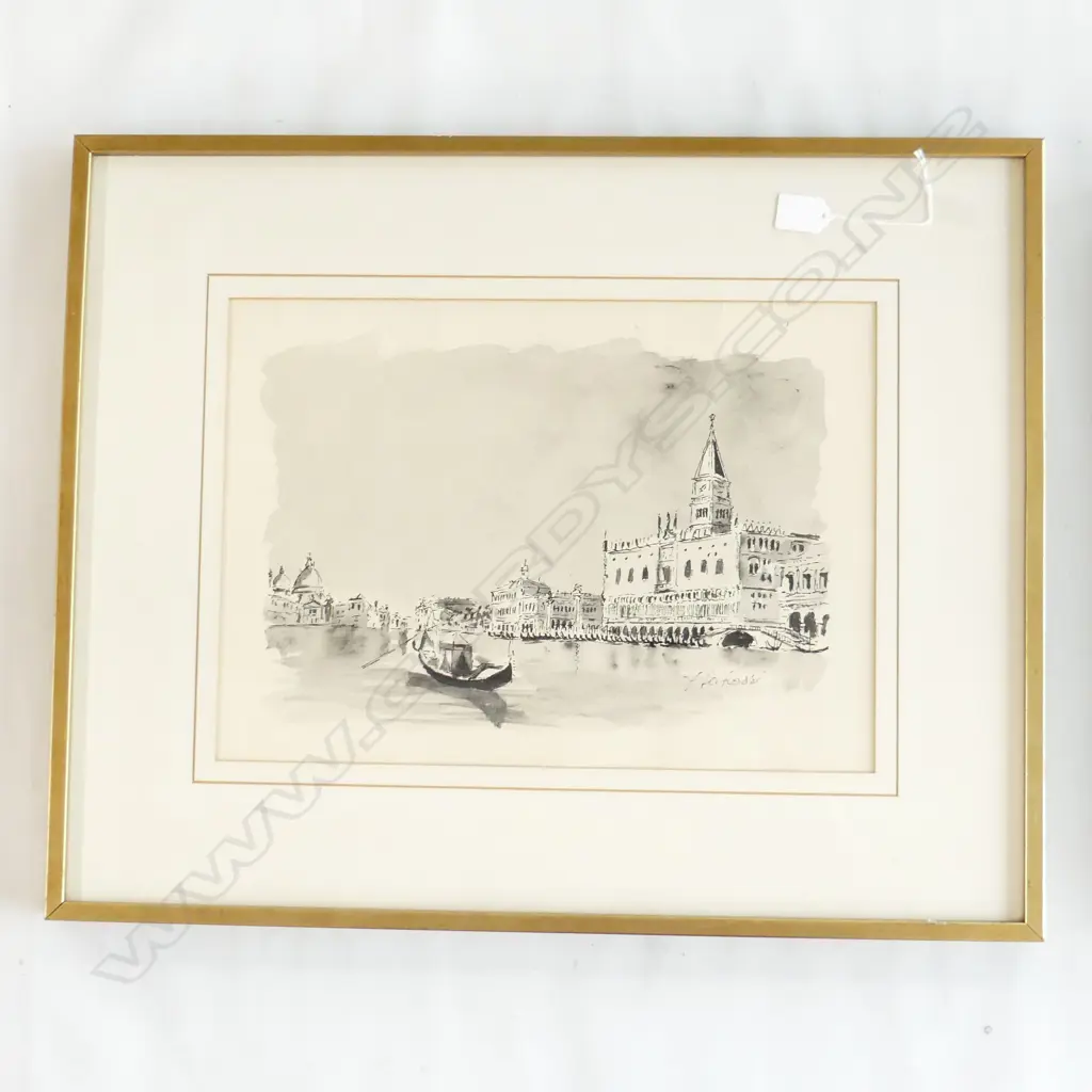 SIGNED W/C, VENICE 310x430mm Image 1++