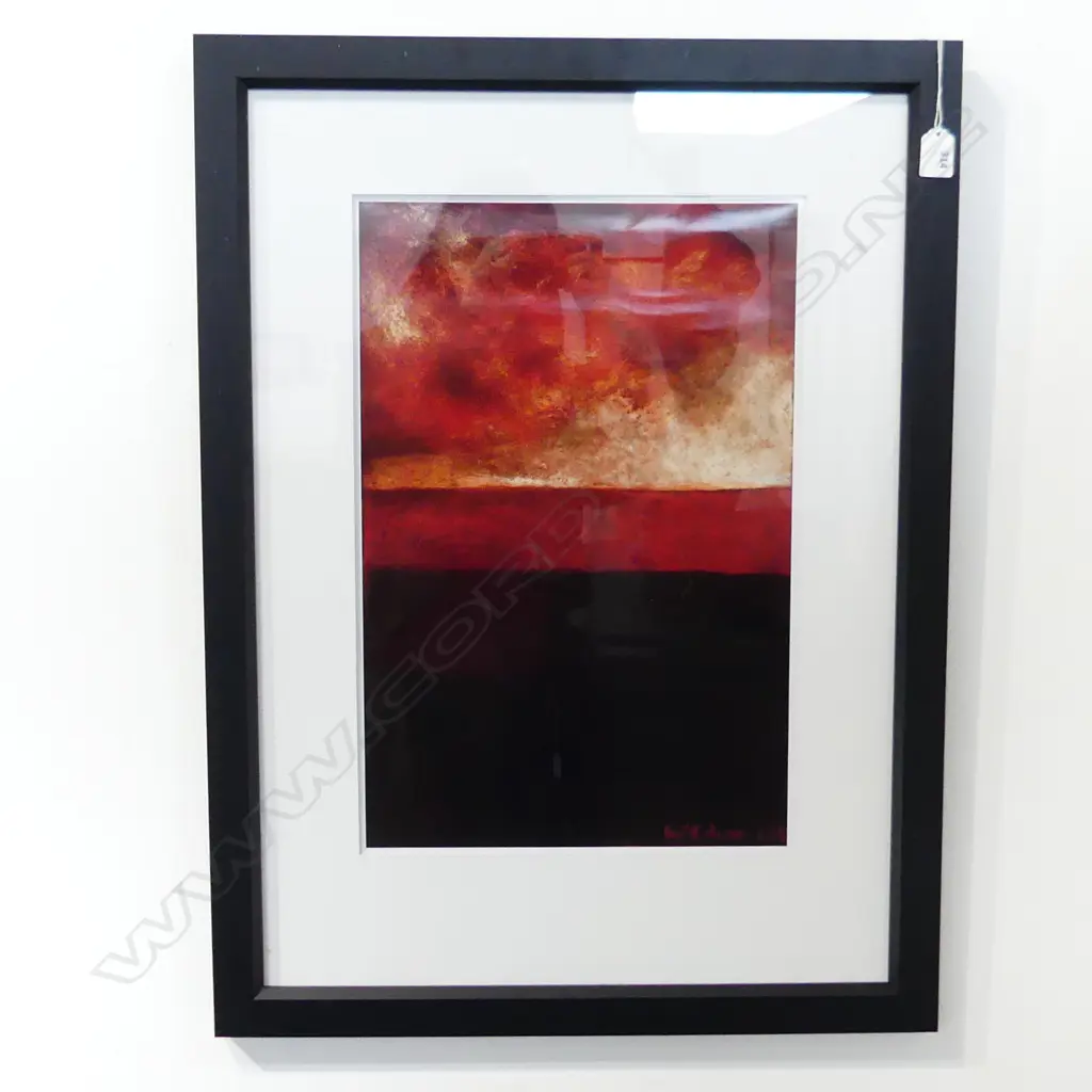 COLIN McCAHON PRINT; RED LANDSCAPE 500x330mm Image 1++