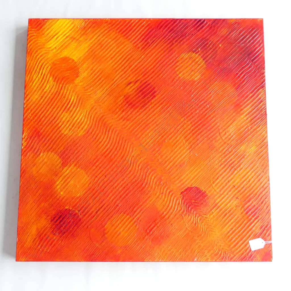 JOHN TOWERS ACRYLIC ON BOARD 'ORANGES AND LEMONS' 630 x 630mm Image 1++