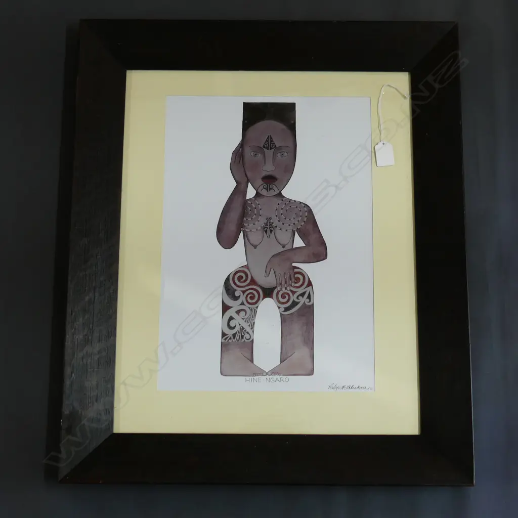 ROBYN KAHUKIWA 'HINE NGARO' ARTISTS PRINT 400x280mm Image 1++