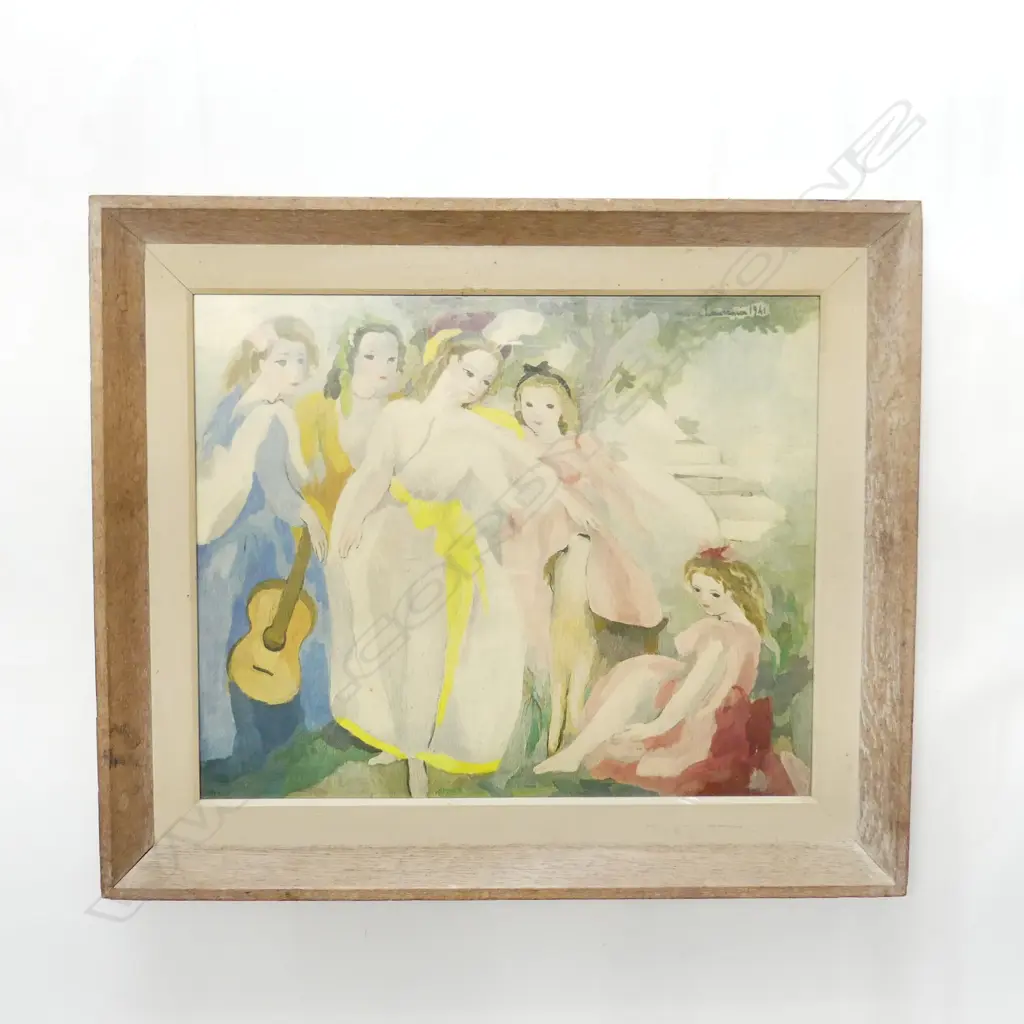 FRAMED PRINT 'PRINCESSE OF CLEVES, MARIE LAURENCIN 1941;  480 X 395MM Image 1++