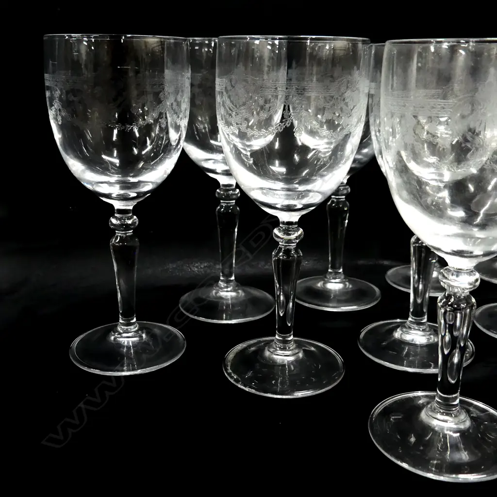 15 ETCHED WINE GLASSES H.165mm Image 1++