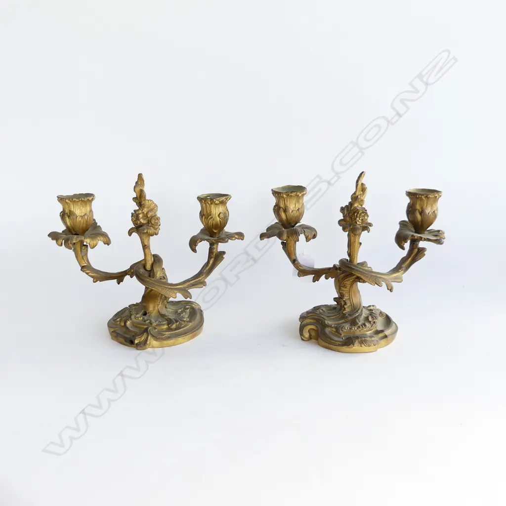 PR ANTIQUE ORMULU CANDLESTICKS H.180mm Image 1++