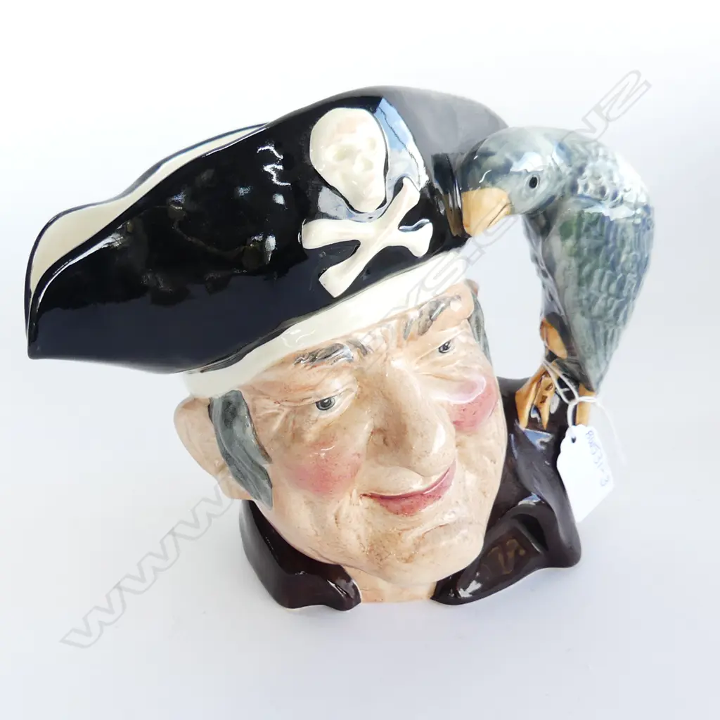 LG ROYAL DOULTON CHARACTER TOBY JUG 'LONG JOHN SILVER;' H. 190MM Image 1++