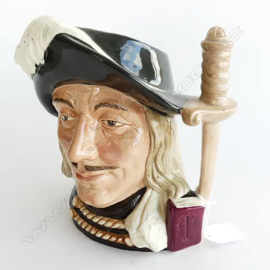 LG ROYAL DOULTON CHARACTER TOBY JUG 'AREMIS' H. 190MM