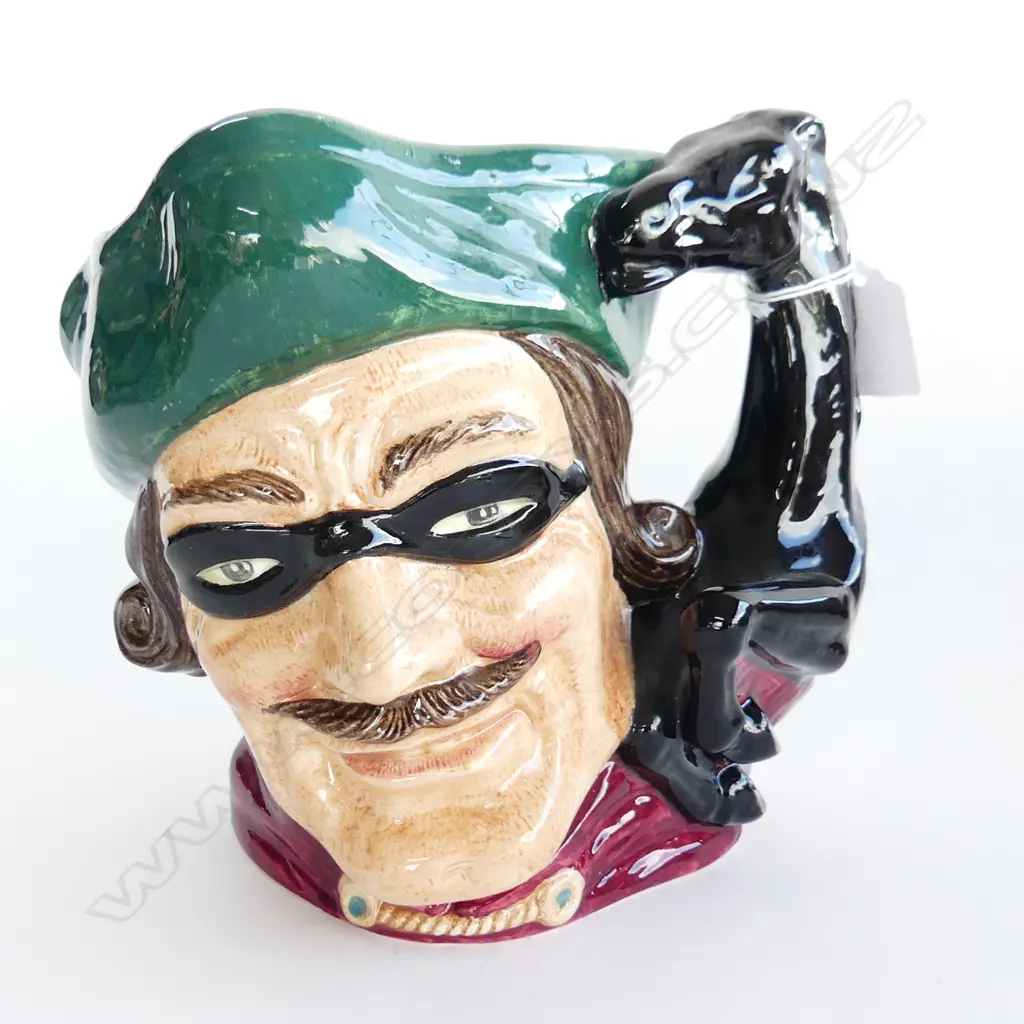 LG ROYAL DOULTON CHARACTER TOBY JUG 'DICK TURPIN' H. 180MM Image 1++