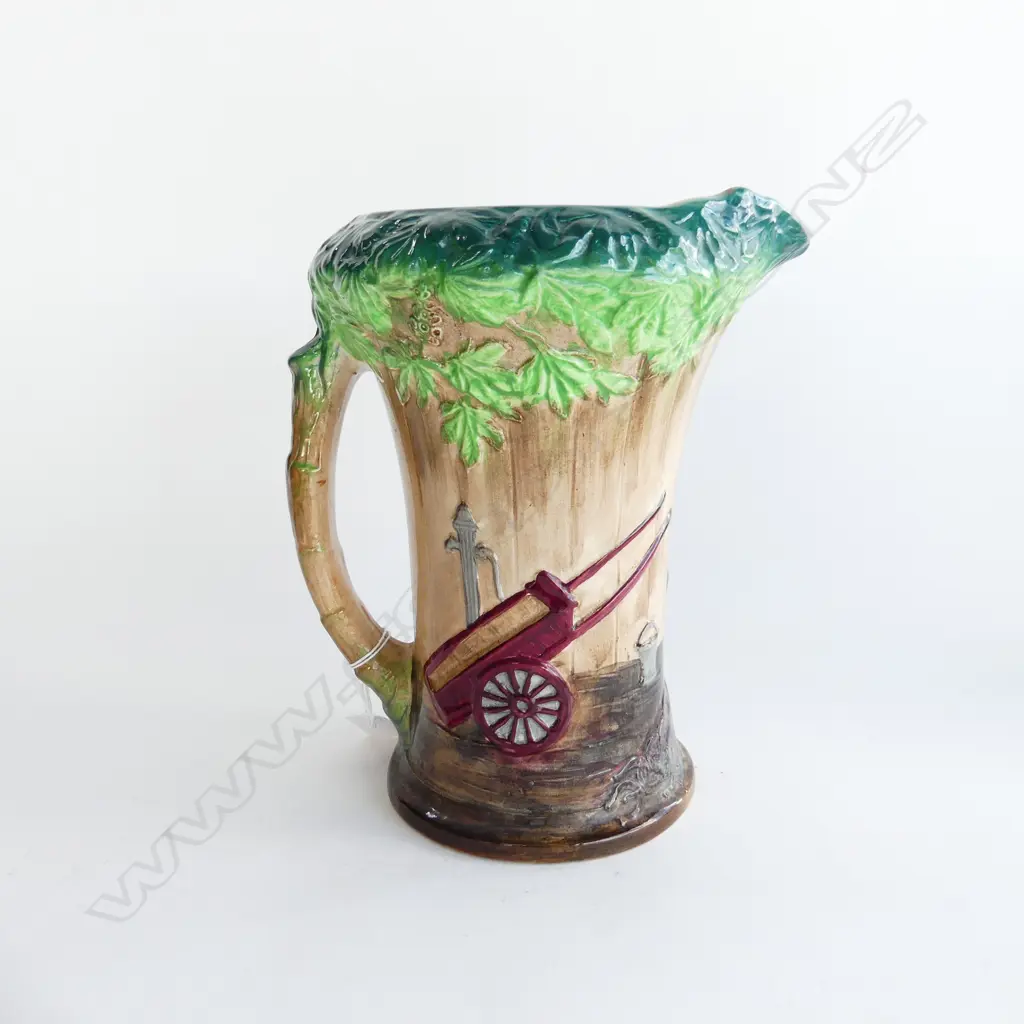 LG BURLEIGH WARE 'THE VILLAGE BLACKSMITH'   JUG H. 220MM Image 1++