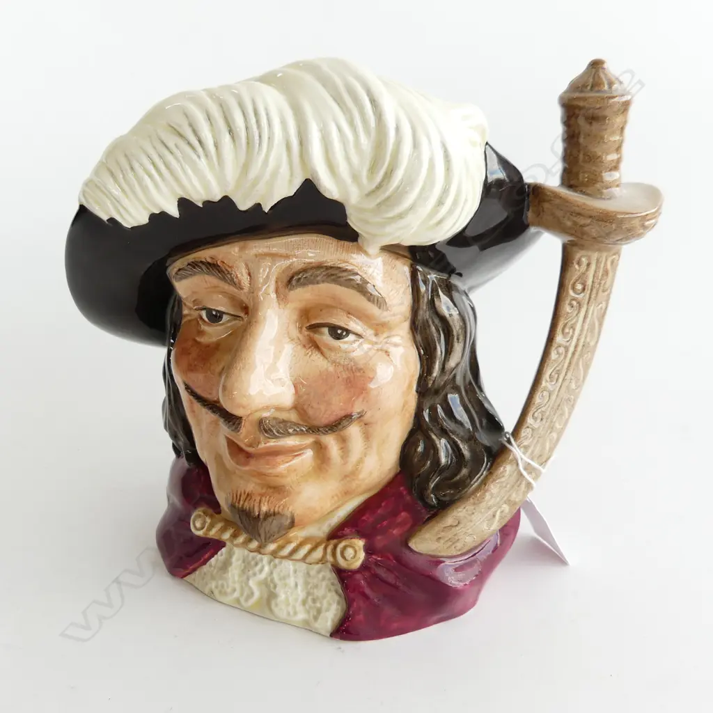 LG ROYAL DOULTON CHARACTER TOBY JUG 'PORTHOS' H. 195MM Image 1++