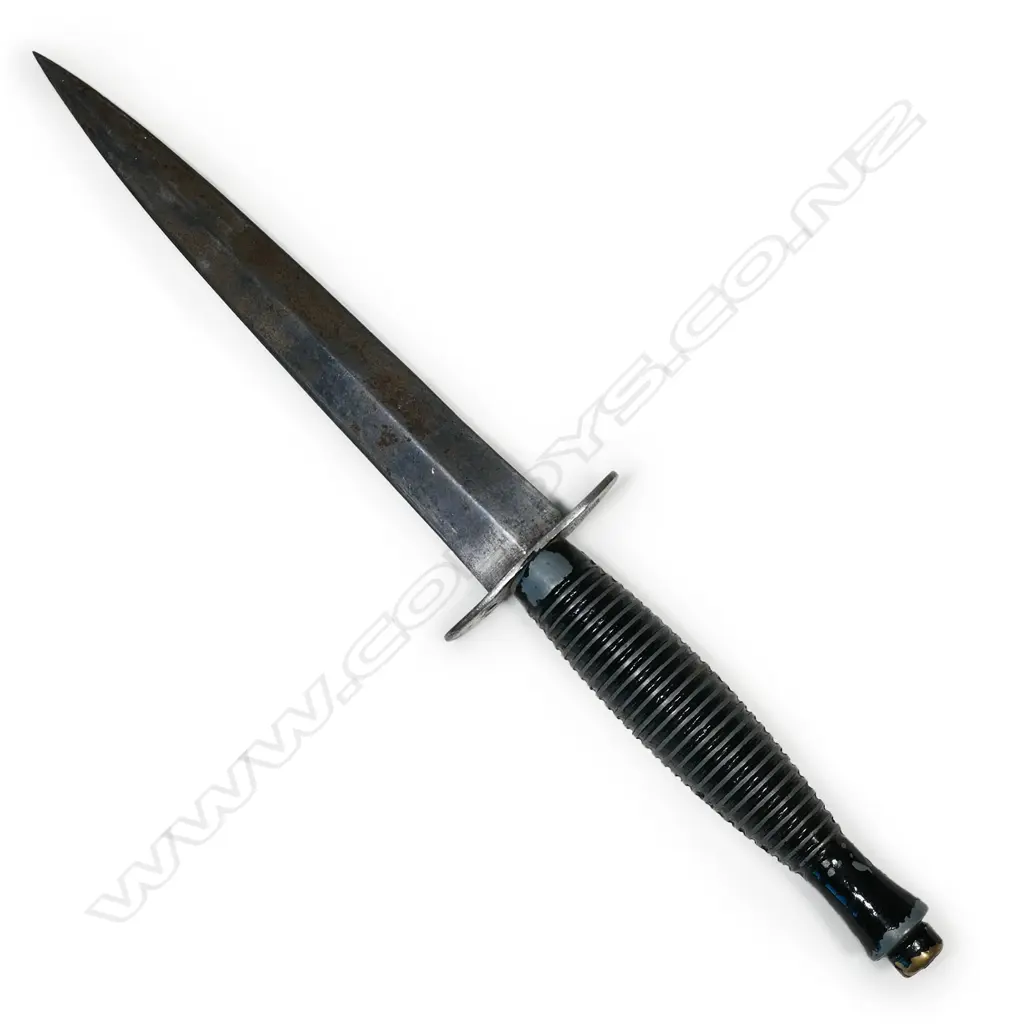 6½" FAIRBAIRN-SYKES FIGHTING KNIFE, WILLIAM RODGERS SHEFFIELD, 280mm Image 1++