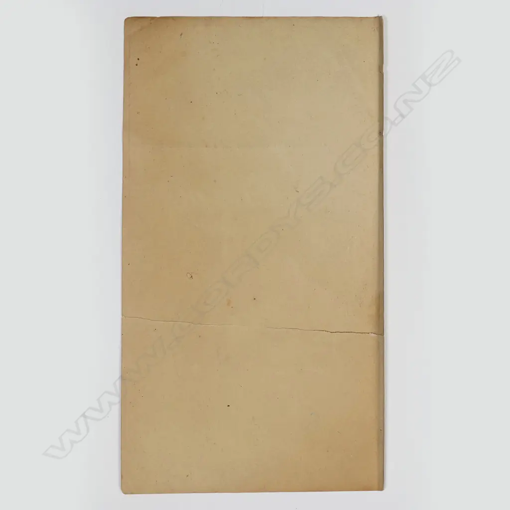 ORIG WWII 28TH MAORI BATTALION XMAS CARD, 'EIGHTH ARMY FRONT', 230 x 140mm Image 1++